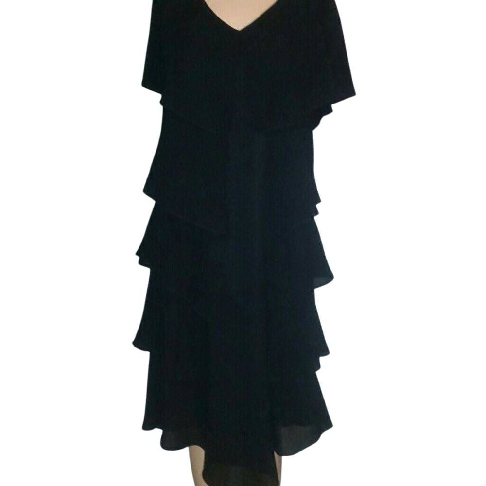 Patra black layered dress 8